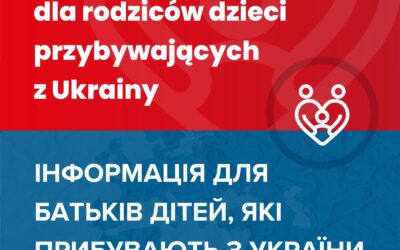 Informacja dla rodziców dzieci przybywających z&nbsp;Ukrainy – zapisy do&nbsp;szkół