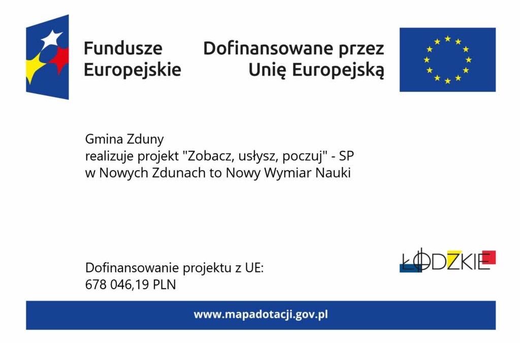 Rekrutacja do&nbsp;projektu pn.&nbsp;: „Zobacz, usłysz, poczuj” – SP w&nbsp;Nowych Zdunach to&nbsp;Nowy Wymiar Nauki